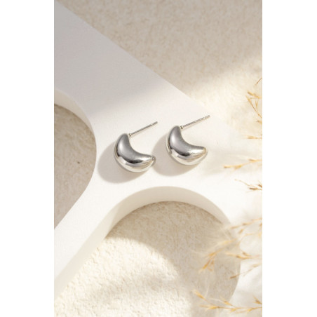Boucles d’oreilles Calie argenté