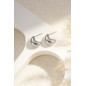 Boucles d’oreilles Calie argenté