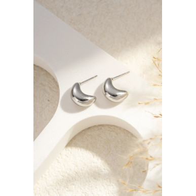 Boucles d’oreilles Calie argenté