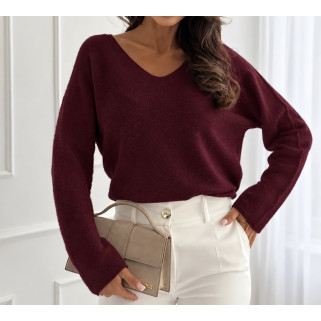 Pull Jeanne bordeaux