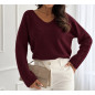 Pull Jeanne bordeaux
