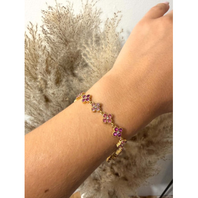 Bracelet Riviera rose