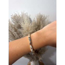 Bracelet Luna bleu canard