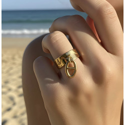 Bague Mélina doré