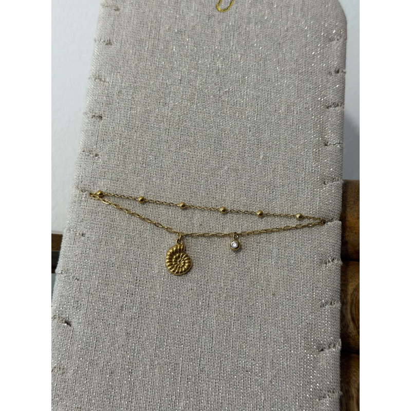 Chaîne de cheville Soléa doré