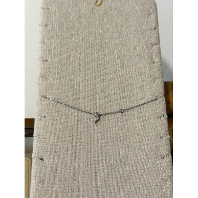 Chaîne de cheville Daphné argenté