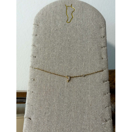 Chaîne de cheville Daphné doré