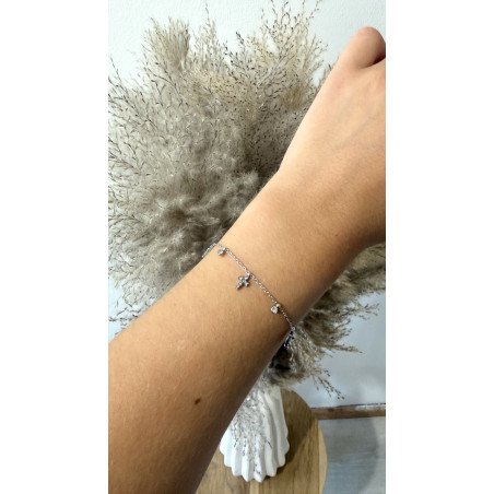 Bracelet Croyance argenté