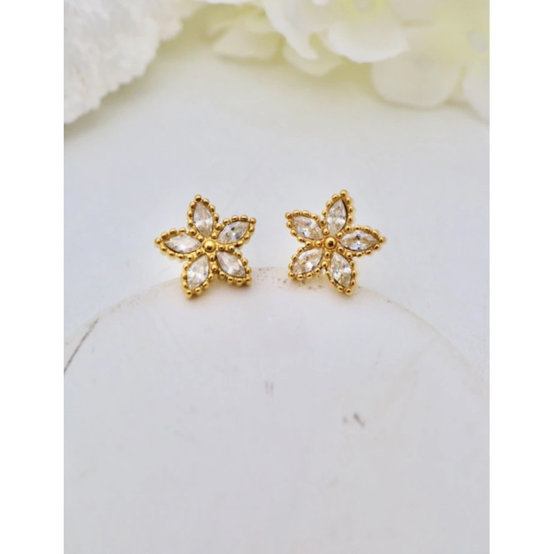 Boucles d’oreilles Léa doré