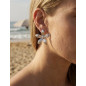 Boucles d’oreilles Léonie argenté