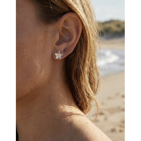 Boucle d’oreille Nalia argenté