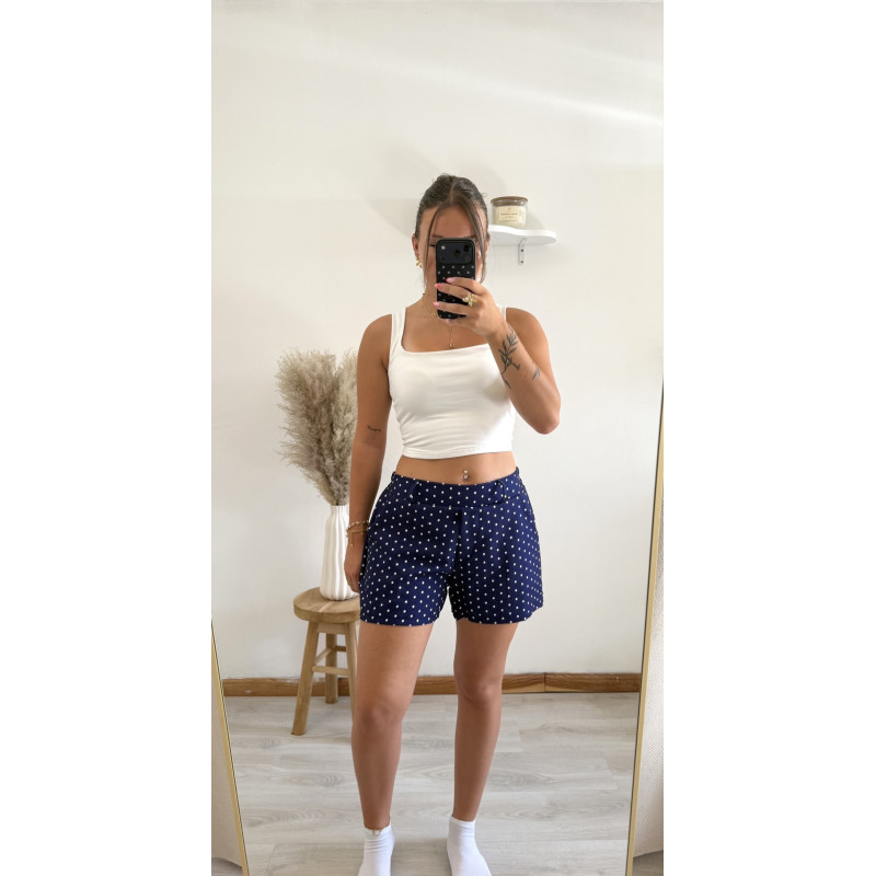 Short Garance bleu marine