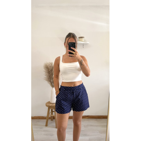 Short Garance bleu marine