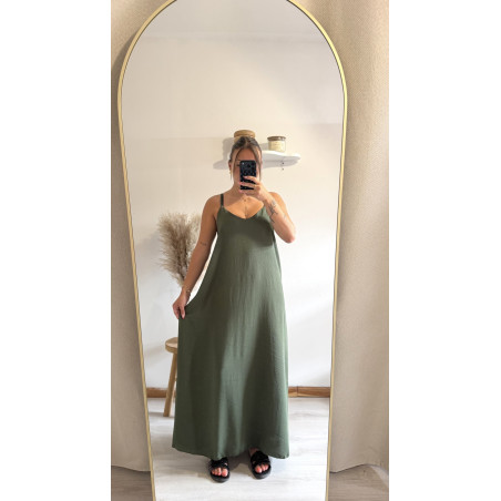 Robe Pauline kaki