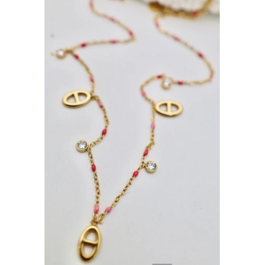 Collier Florine rose