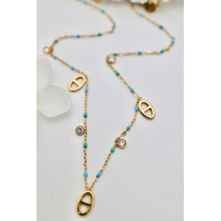 Collier Florine bleu
