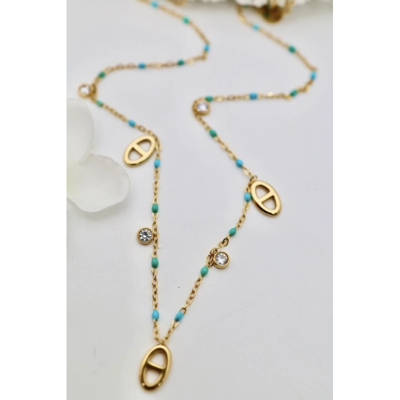 Collier Florine bleu