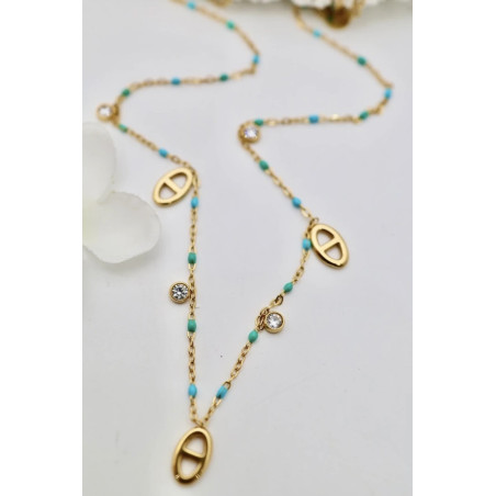 Collier Florine bleu