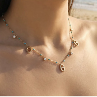 Collier Florine bleu