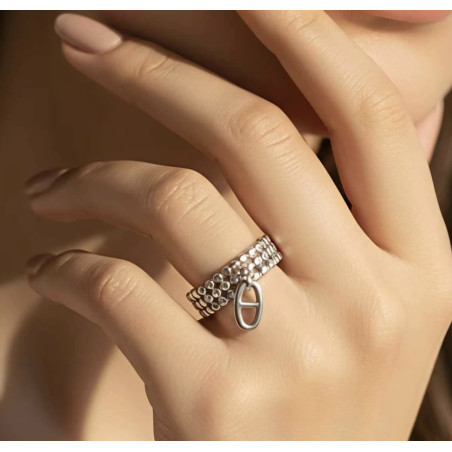 Bague Charlotte argenté