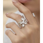 Bague Floriane argenté