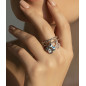 Bague Bonheur argenté