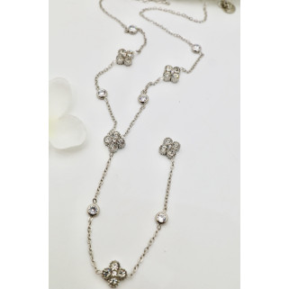 Collier Riviera argenté