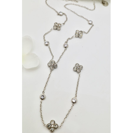 Collier Riviera argenté