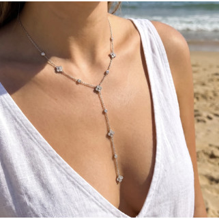 Collier Riviera argenté