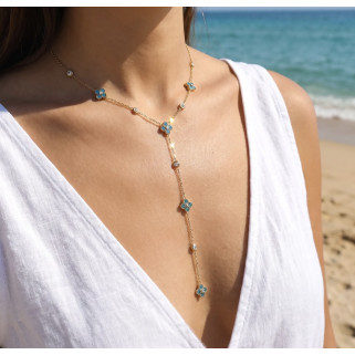 Collier Riviera bleu