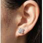 Boucle d’oreille Riviera argenté