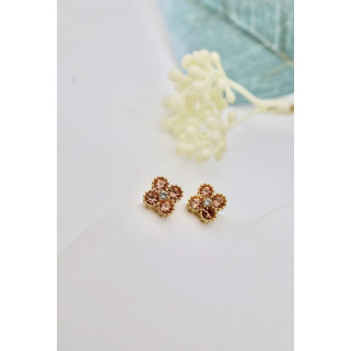 Boucle d’oreille Riviera corail