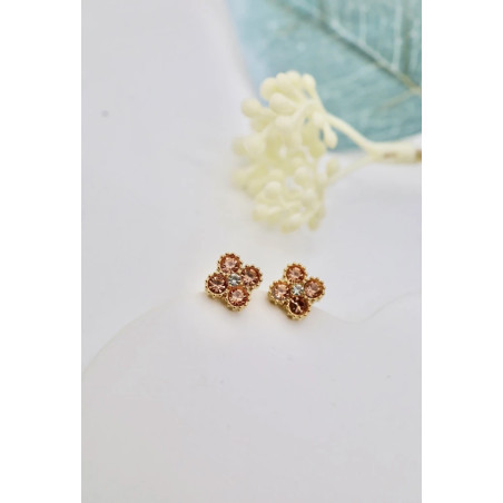 Boucle d’oreille Riviera corail