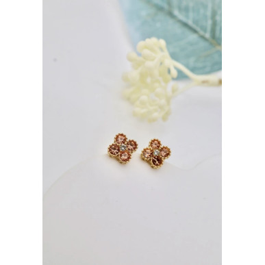 Boucle d’oreille Riviera corail