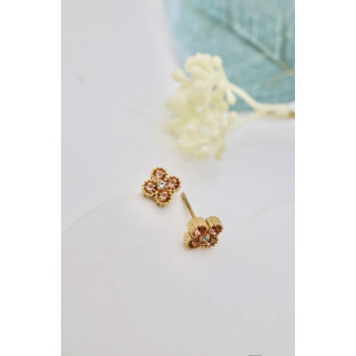Boucle d’oreille Riviera corail