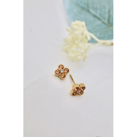 Boucle d’oreille Riviera corail