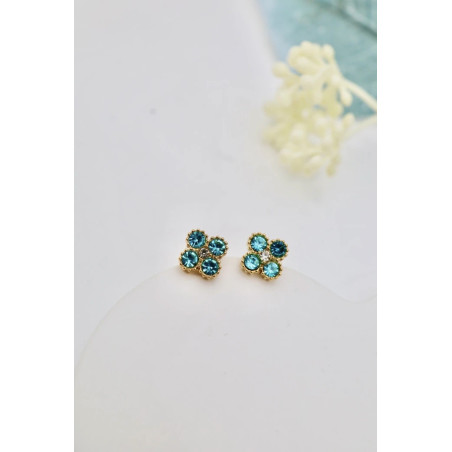Boucle d’oreille Riviera bleu
