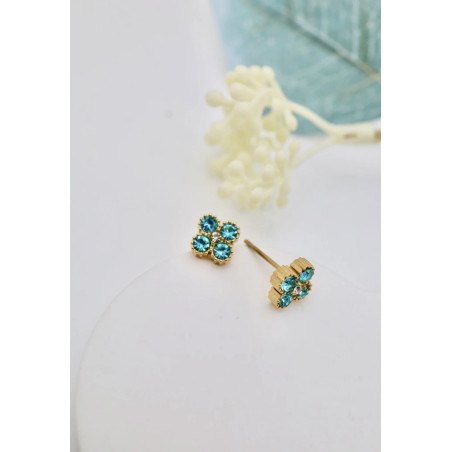 Boucle d’oreille Riviera bleu
