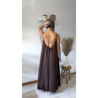Robe Clara marron