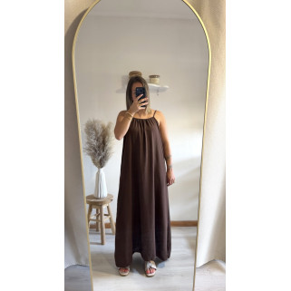 Robe Clara marron
