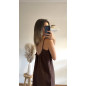 Robe Clara marron