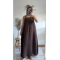 Robe Clara marron