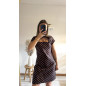 Robe Emma marron