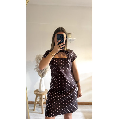 Robe Emma marron