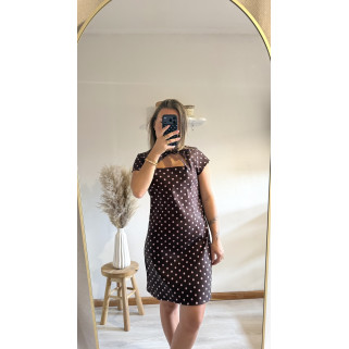 Robe Emma marron