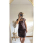 Robe Emma marron