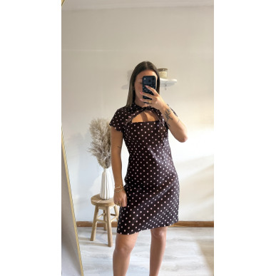 Robe Emma marron
