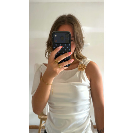 Top Camille blanc