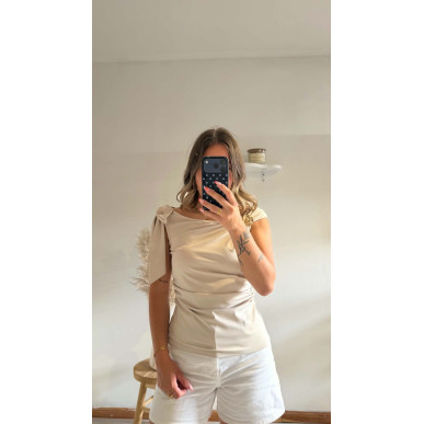 Top Camille beige