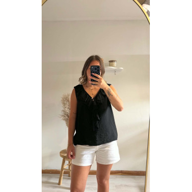 Top Léa noir